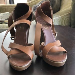 Brown Topshop wedges!
